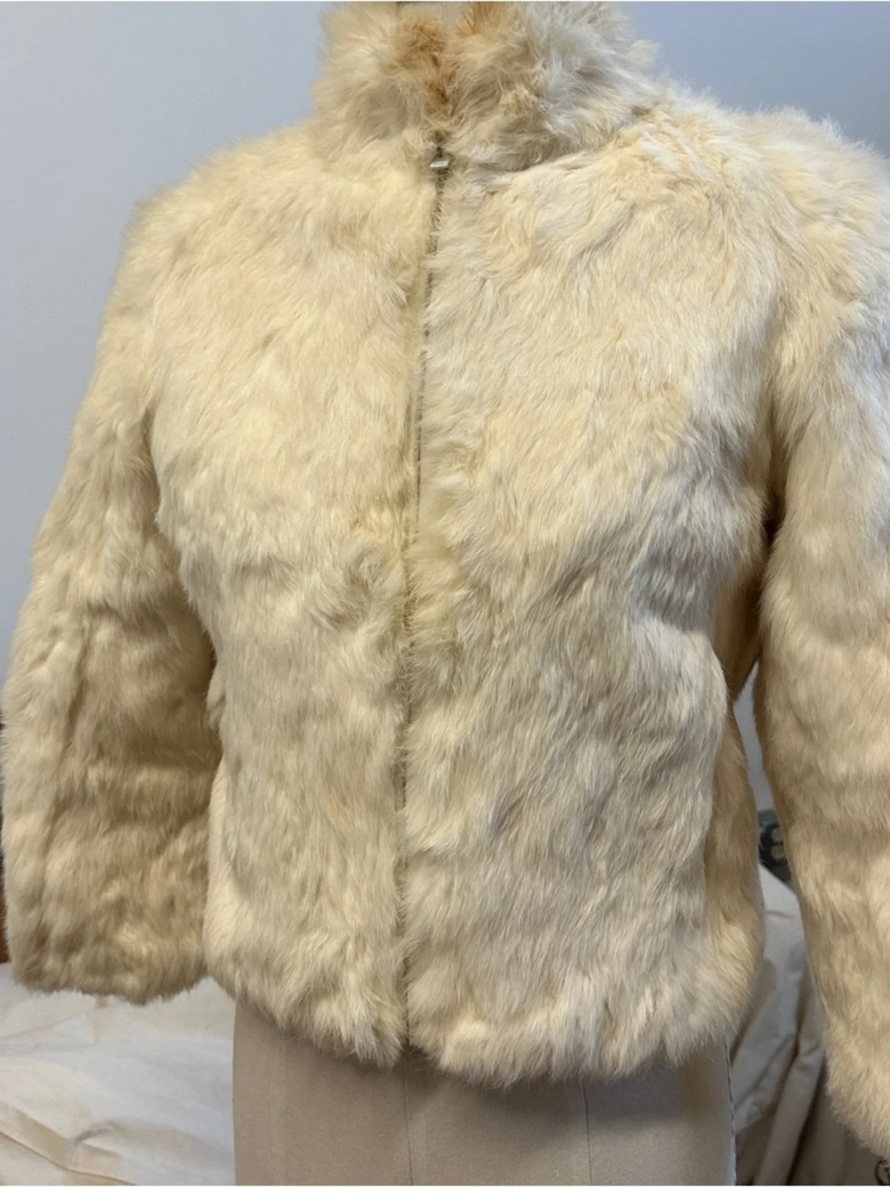 Vintage Rabbit Fur Coat - Picture 2 of 7